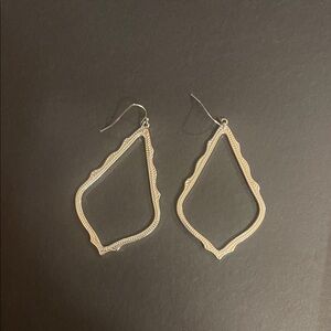 Kendra Scott Silver Open Frame Earrings